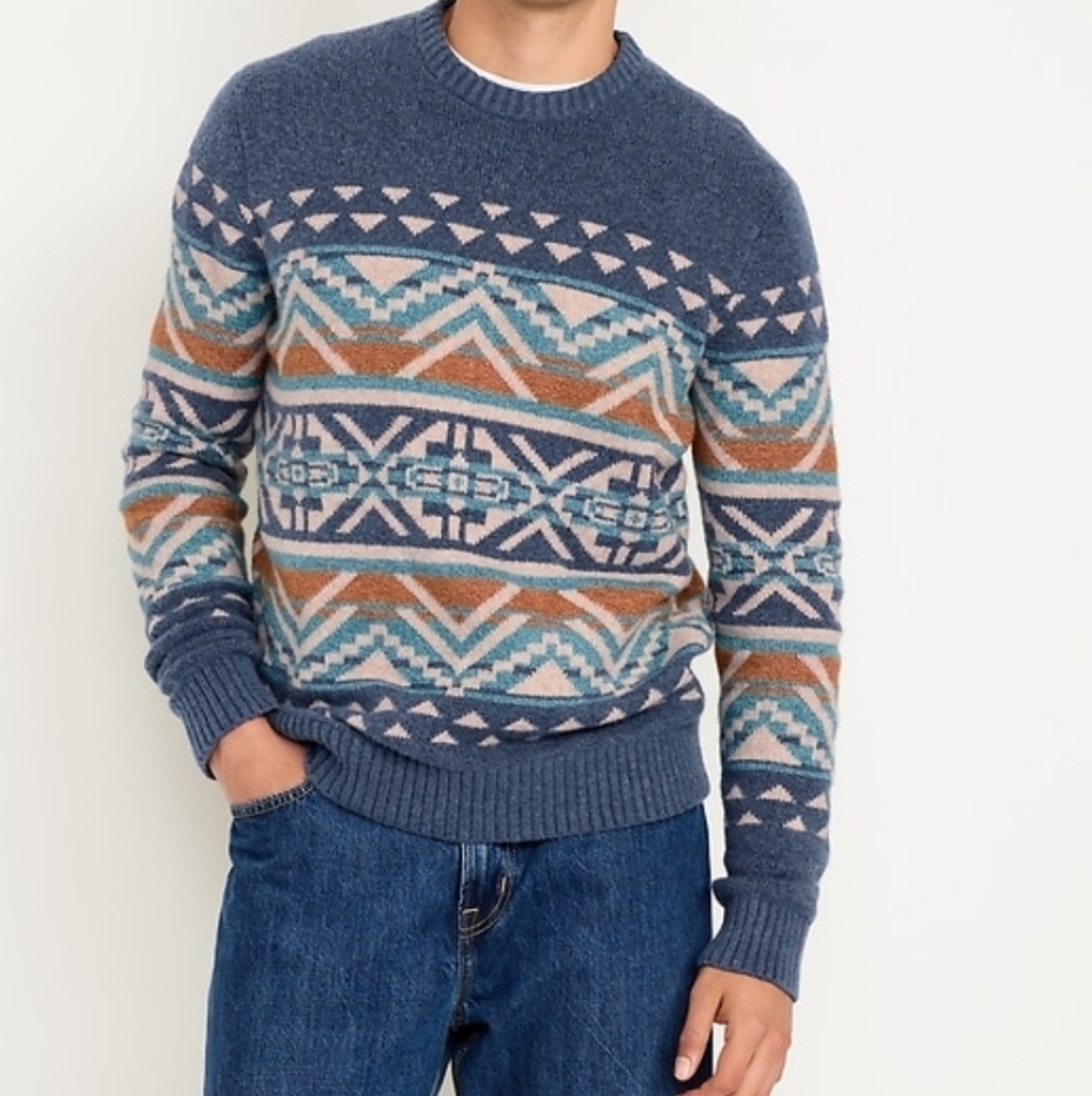 Old Navy Mens Geometric Sweater